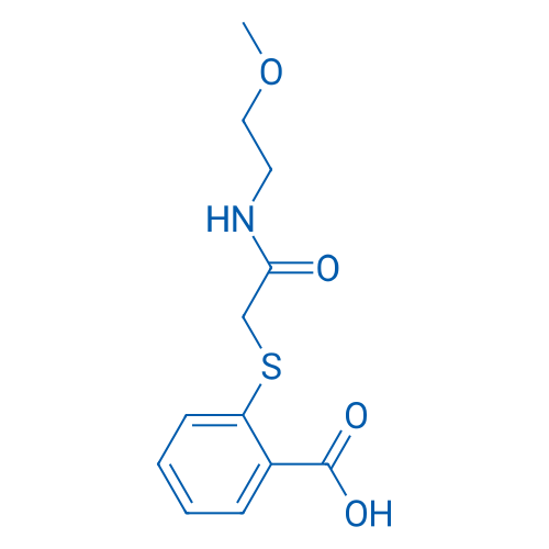 2-({[(2-methoxyethyl)carbamoyl]methyl}sulfanyl)benzoic acid 100mg