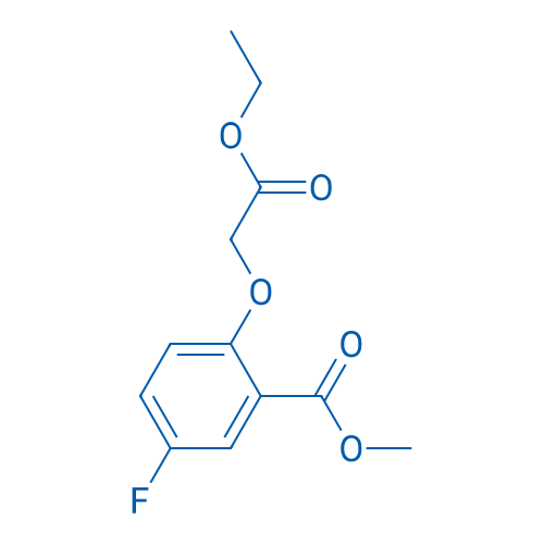 Methyl 2-(2-ethoxy-2-oxoethoxy)-5-fluorobenzoate 1g
