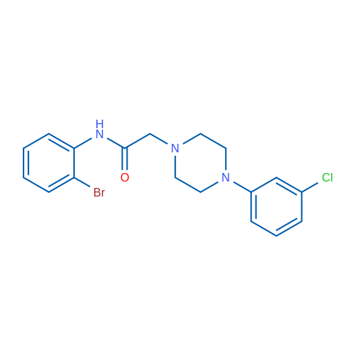 N-(2-Bromophenyl)-2-[4-(3-chlorophenyl)piperazin-1-yl]acetamide 10mg