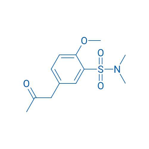 2-METHOXY-N,N-DIMETHYL-5-(2-OXOPROPYL)BENZENESULFONAMIDE 250mg