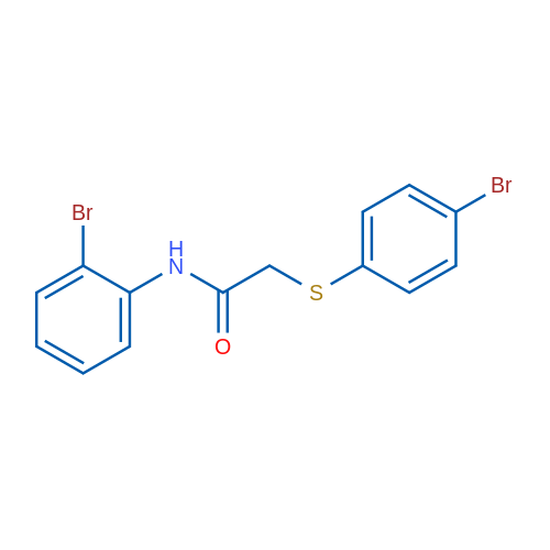 N-(2-Bromophenyl)-2-[(4-bromophenyl)sulfanyl]acetamide 1g