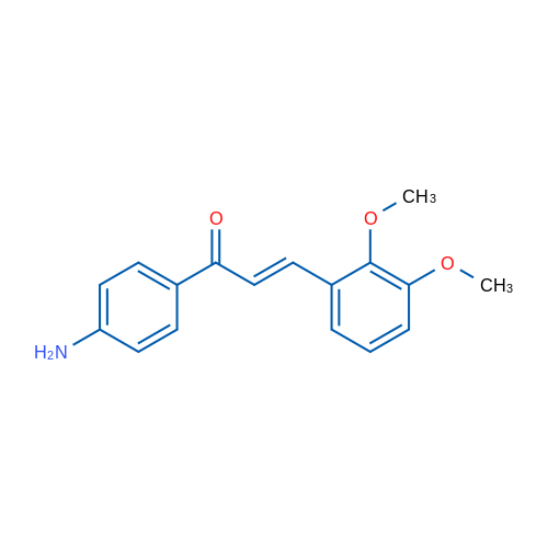 1-(4-Aminophenyl)-3-(2,3-dimethoxyphenyl)prop-2-en-1-one 250mg