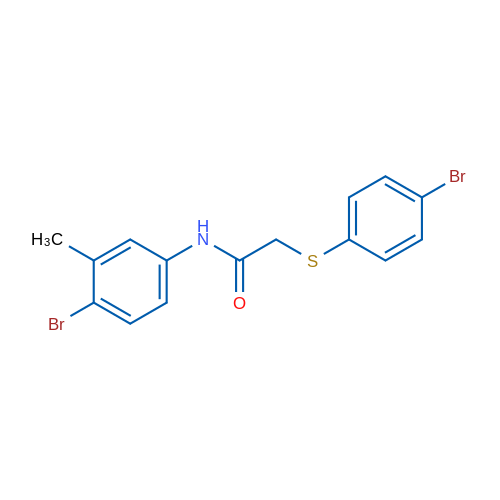 N-(4-Bromo-3-methylphenyl)-2-[(4-bromophenyl)sulfanyl]acetamide 1g