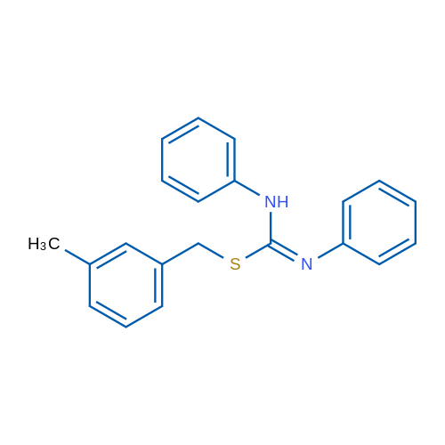 3-Methylbenzyl N,N'-diphenylcarbamimidothioate 1g