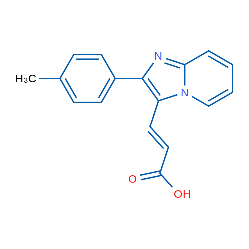 3-(2-(p-Tolyl)imidazo[1,2-a]pyridin-3-yl)acrylic acid 1g
