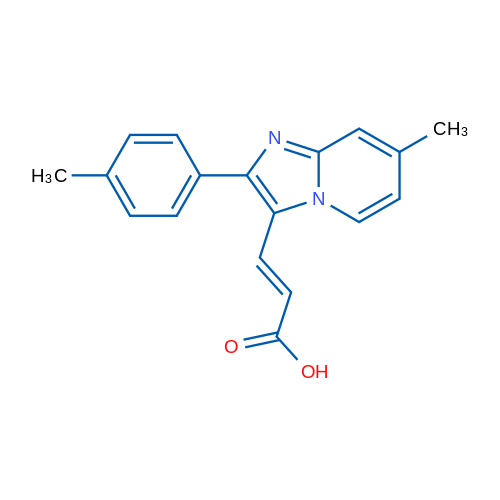 3-(7-Methyl-2-(p-tolyl)imidazo[1,2-a]pyridin-3-yl)acrylic acid 1g