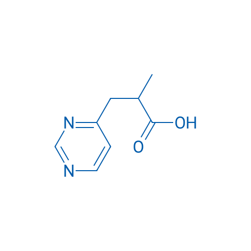2-Methyl-3-(pyrimidin-4-yl)propanoic acid 250mg