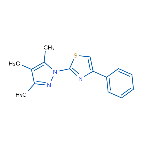 4-Phenyl-2-(3,4,5-trimethyl-1H-pyrazol-1-yl)-1,3-thiazole 1g