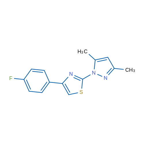 2-(3,5-Dimethyl-1H-pyrazol-1-yl)-4-(4-fluorophenyl)-1,3-thiazole 1g