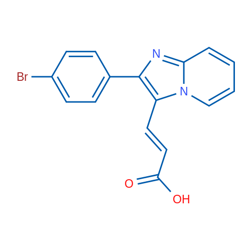 3-(2-(4-Bromophenyl)imidazo[1,2-a]pyridin-3-yl)acrylic acid 1g