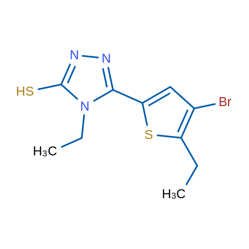 5-(4-Bromo-5-ethylthiophen-2-yl)-4-ethyl-4H-1,2,4-triazole-3-thiol 5g