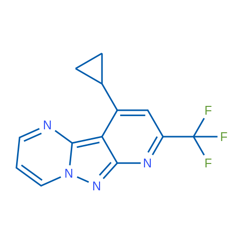 10-Cyclopropyl-8-(trifluoromethyl)pyrido[2',3':3,4]pyrazolo[1,5-a]pyrimidine 5g