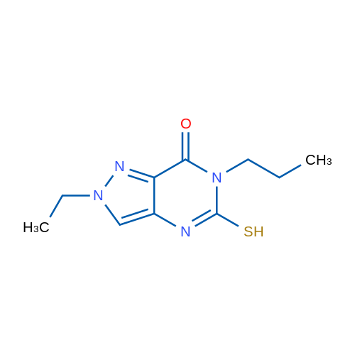 2-Ethyl-5-mercapto-6-propyl-2H-pyrazolo[4,3-d]pyrimidin-7(6H)-one 1g