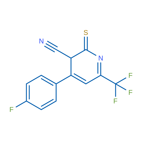 4-(4-Fluorophenyl)-2-thioxo-6-(trifluoromethyl)-2,3-dihydropyridine-3-carbonitrile 5g