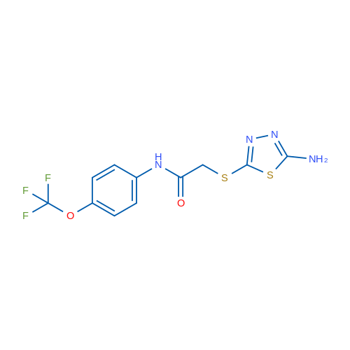 2-[(5-Amino-1,3,4-thiadiazol-2-yl)sulfanyl]-N-[4-(trifluoromethoxy)phenyl]acetamide 1g