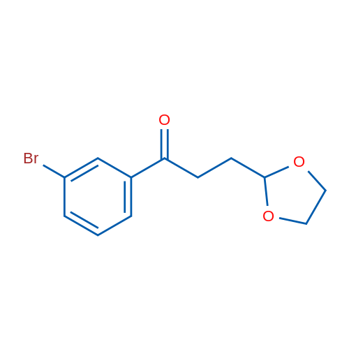 1-(3-Bromophenyl)-3-(1,3-dioxolan-2-yl)propan-1-one 1g