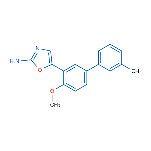 5-(4-Methoxy-3'-methyl-[1,1'-biphenyl]-3-yl)oxazol-2-amine 1g
