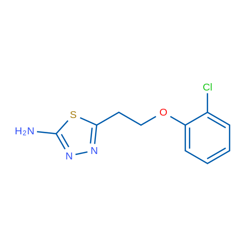 5-(2-(2-Chlorophenoxy)ethyl)-1,3,4-thiadiazol-2-amine 1g