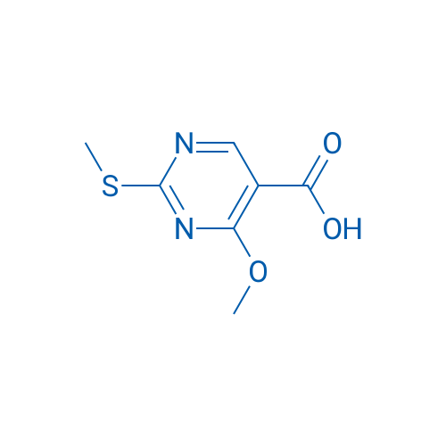 4-Methoxy-2-(methylthio)-5-pyrimidinecarboxylic acid 250mg