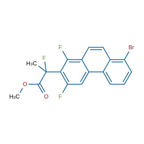Methyl 2-(8-bromo-1,3-difluorophenanthren-2-yl)-2-fluoropropanoate 1g