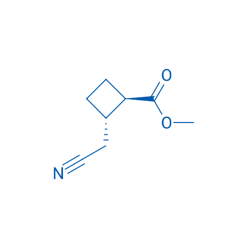 trans-Methyl 2-(cyanomethyl)cyclobutanecarboxylate 250mg