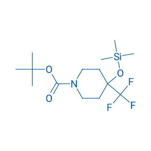 tert-Butyl 4-(trifluoromethyl)-4-((trimethylsilyl)oxy)piperidine-1-carboxylate 250mg