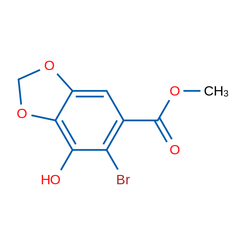 Methyl 6-bromo-7-hydroxybenzo[d][1,3]dioxole-5-carboxylate 1g