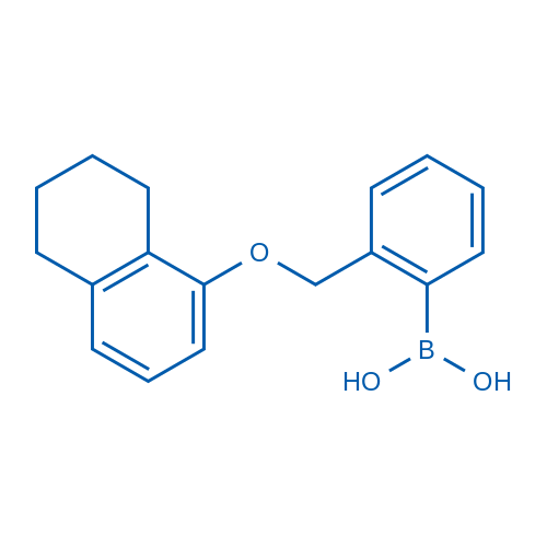 (2-(((5,6,7,8-Tetrahydronaphthalen-1-yl)oxy)methyl)phenyl)boronic acid 250mg