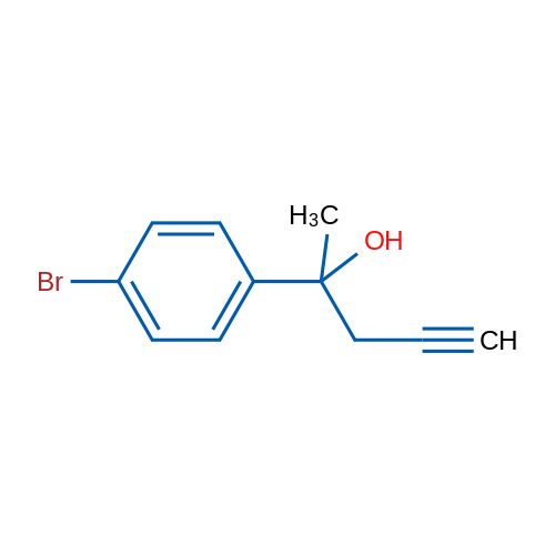 2-(4-Bromophenyl)pent-4-yn-2-ol 1g