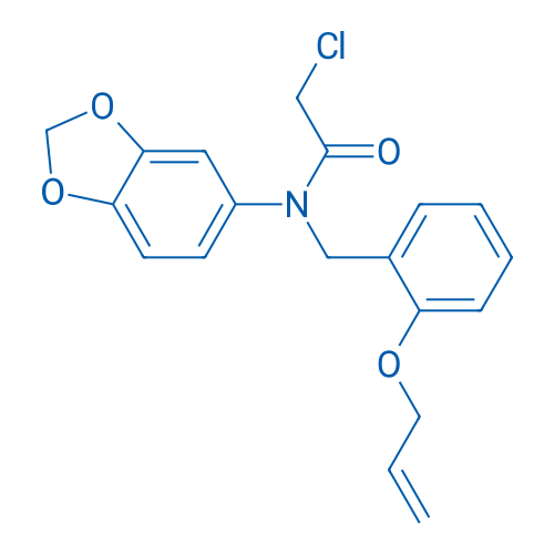 N-(2-(Allyloxy)benzyl)-N-(benzo[d][1,3]dioxol-5-yl)-2-chloroacetamide 100mg