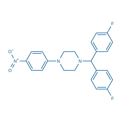 1-(Bis(4-fluorophenyl)methyl)-4-(4-nitrophenyl)piperazine 10g