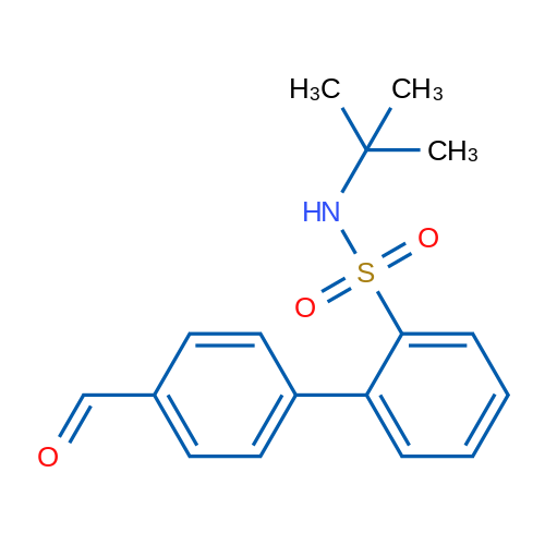 N-(tert-Butyl)-4'-formyl-[1,1'-biphenyl]-2-sulfonamide 250mg