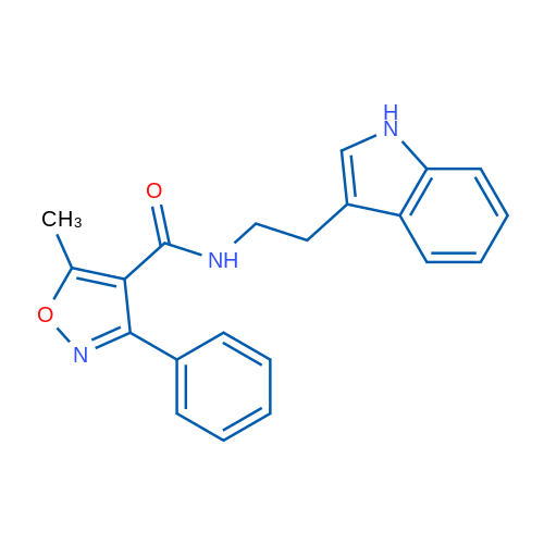 N-[2-(1H-Indol-3-yl)ethyl]-5-methyl-3-phenyl-1,2-oxazole-4-carboxamide 1g