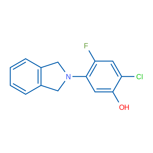 2-Chloro-4-fluoro-5-(isoindolin-2-yl)phenol 1g