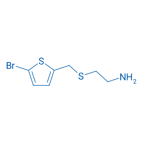 2-(((5-Bromothiophen-2-yl)methyl)thio)ethan-1-amine 250mg