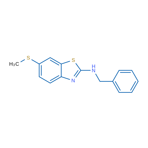 N-benzyl-6-(methylthio)-1,3-benzothiazol-2-amine 250mg