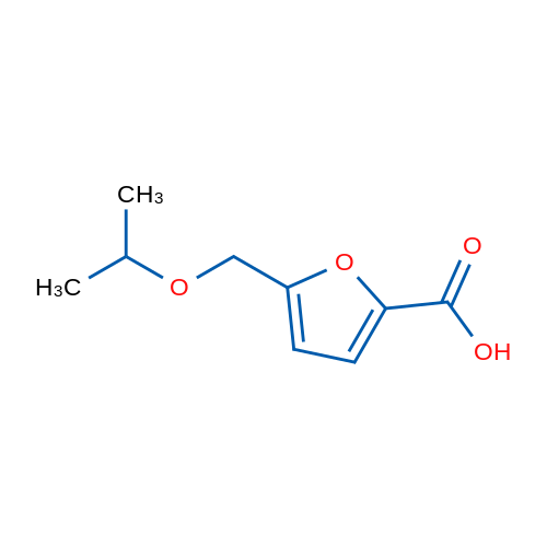 5-(Isopropoxymethyl)furan-2-carboxylic acid 100mg