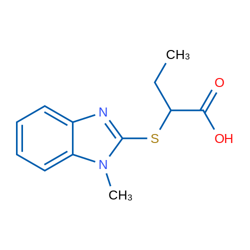 2-((1-Methyl-1H-benzo[d]imidazol-2-yl)thio)butanoic acid 5g