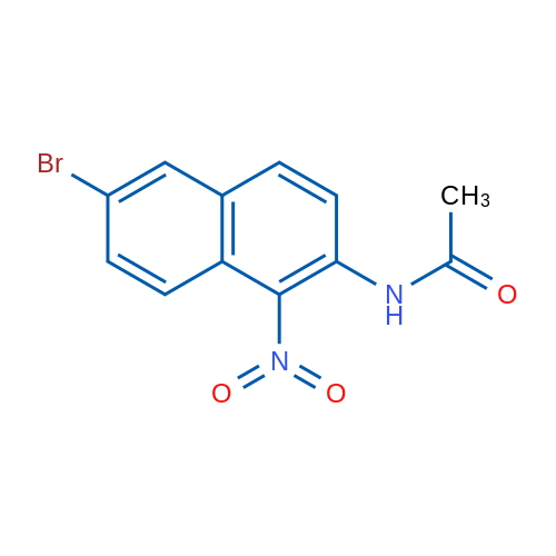 N-(6-Bromo-1-nitronaphthalen-2-yl)acetamide 250mg