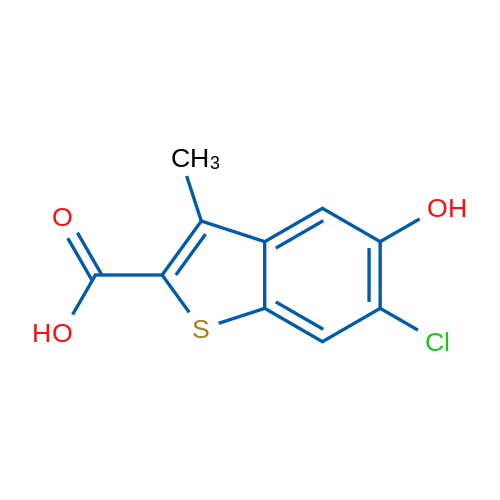 6-Chloro-5-hydroxy-3-methylbenzo[b]thiophene-2-carboxylic acid 1g