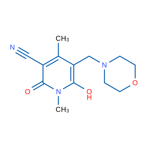 6-Hydroxy-1,4-dimethyl-5-(morpholinomethyl)-2-oxo-1,2-dihydropyridine-3-carbonitrile 1g
