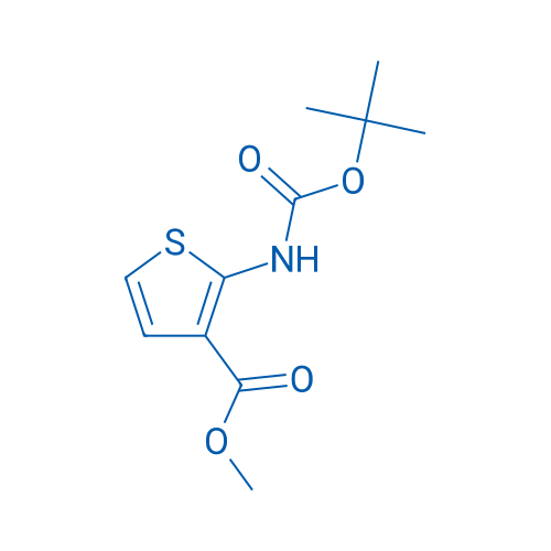 Methyl 2-((tert-butoxycarbonyl)amino)thiophene-3-carboxylate 250mg