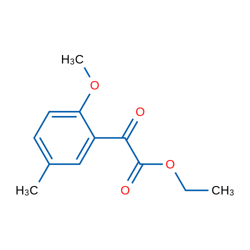 Ethyl 2-methoxy-5-methylbenzoylformate 5g