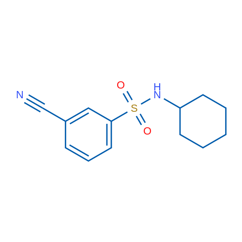3-Cyano-N-cyclohexylbenzenesulfonamide 1g