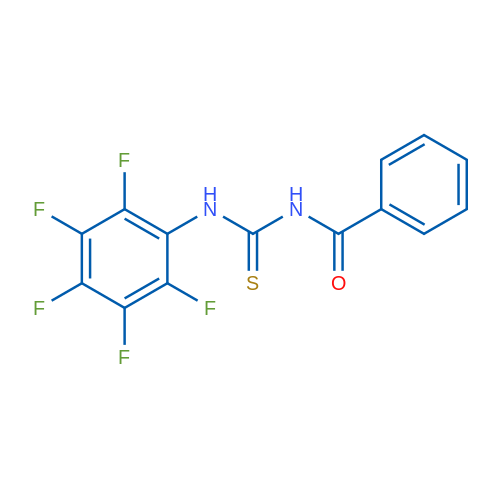 1-Benzoyl-3-(2,3,4,5,6-pentafluorophenyl)thiourea 1g