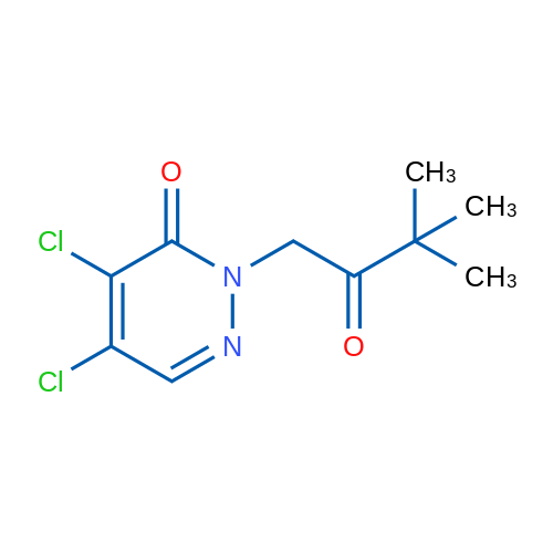 4,5-Dichloro-2-(3,3-dimethyl-2-oxobutyl)-2,3-dihydropyridazin-3-one 1g