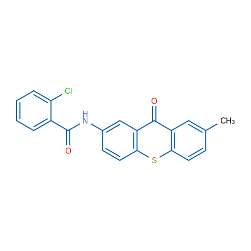 2-Chloro-N-(7-methyl-9-oxo-9H-thioxanthen-2-yl)benzamide 1g