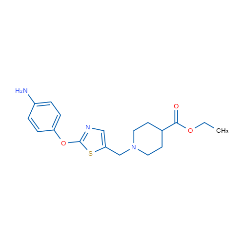Ethyl 1-{[2-(4-aminophenoxy)-1,3-thiazol-5-yl]methyl}piperidine-4-carboxylate 5mg