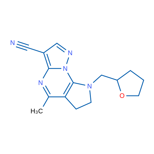 7-Methyl-3-[(oxolan-2-yl)methyl]-1,3,8,12-tetraazatricyclo[7.3.0.0^{2,6}]dodeca-2(6),7,9,11-tetraene-10-carbonitrile 1g