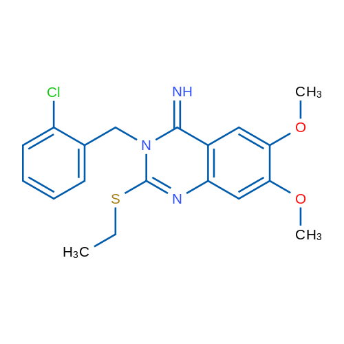3-[(2-Chlorophenyl)methyl]-2-(ethylsulfanyl)-6,7-dimethoxy-3,4-dihydroquinazolin-4-imine 1g